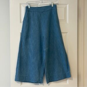 Madewell Pull-On, Wide Leg Crop Pants, Size S